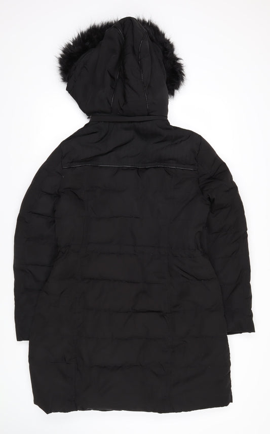 Maine Womens Black Jacket Coat Size 14 Zip