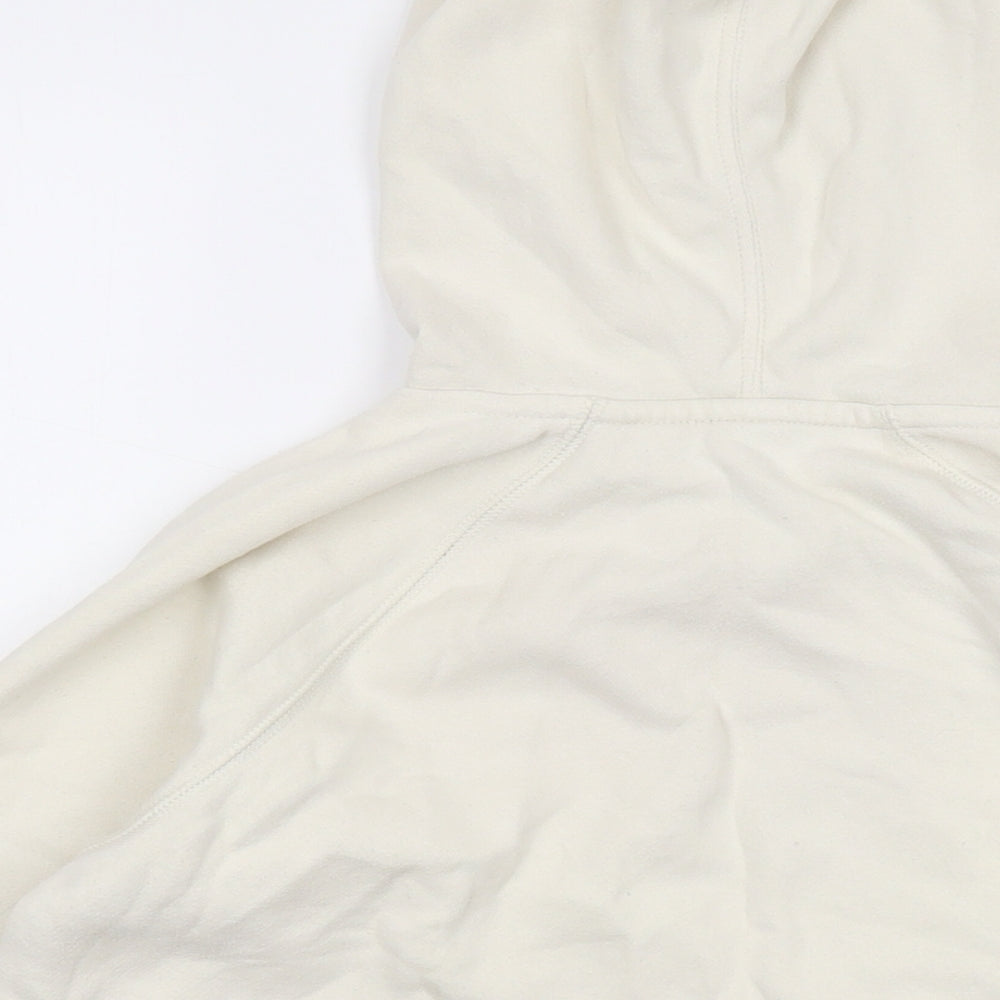 Gap Girls Ivory Cotton Pullover Hoodie Size 10-11 Years Pullover