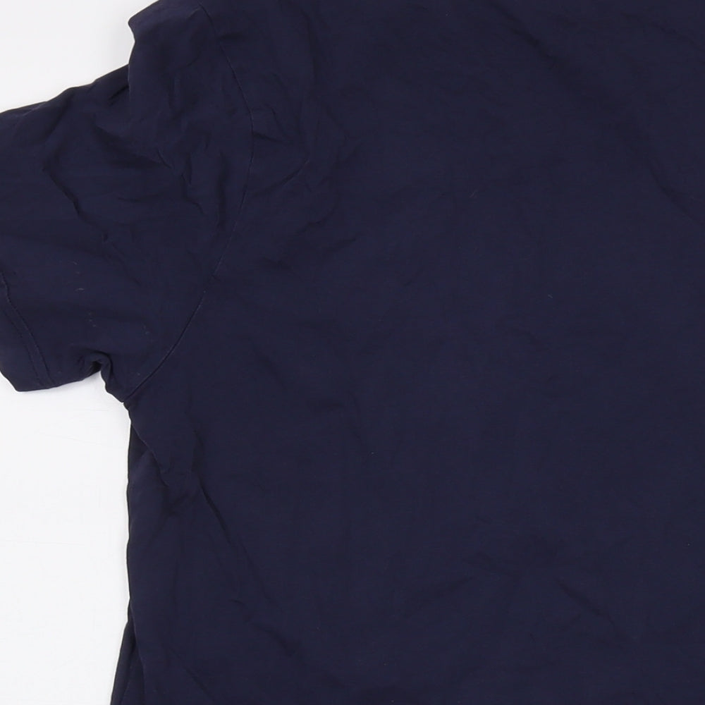 Reebok Mens Blue Cotton T-Shirt Size M Crew Neck