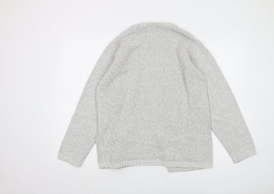 Womens UK Size M Jumper Grey Cardigan Jumper