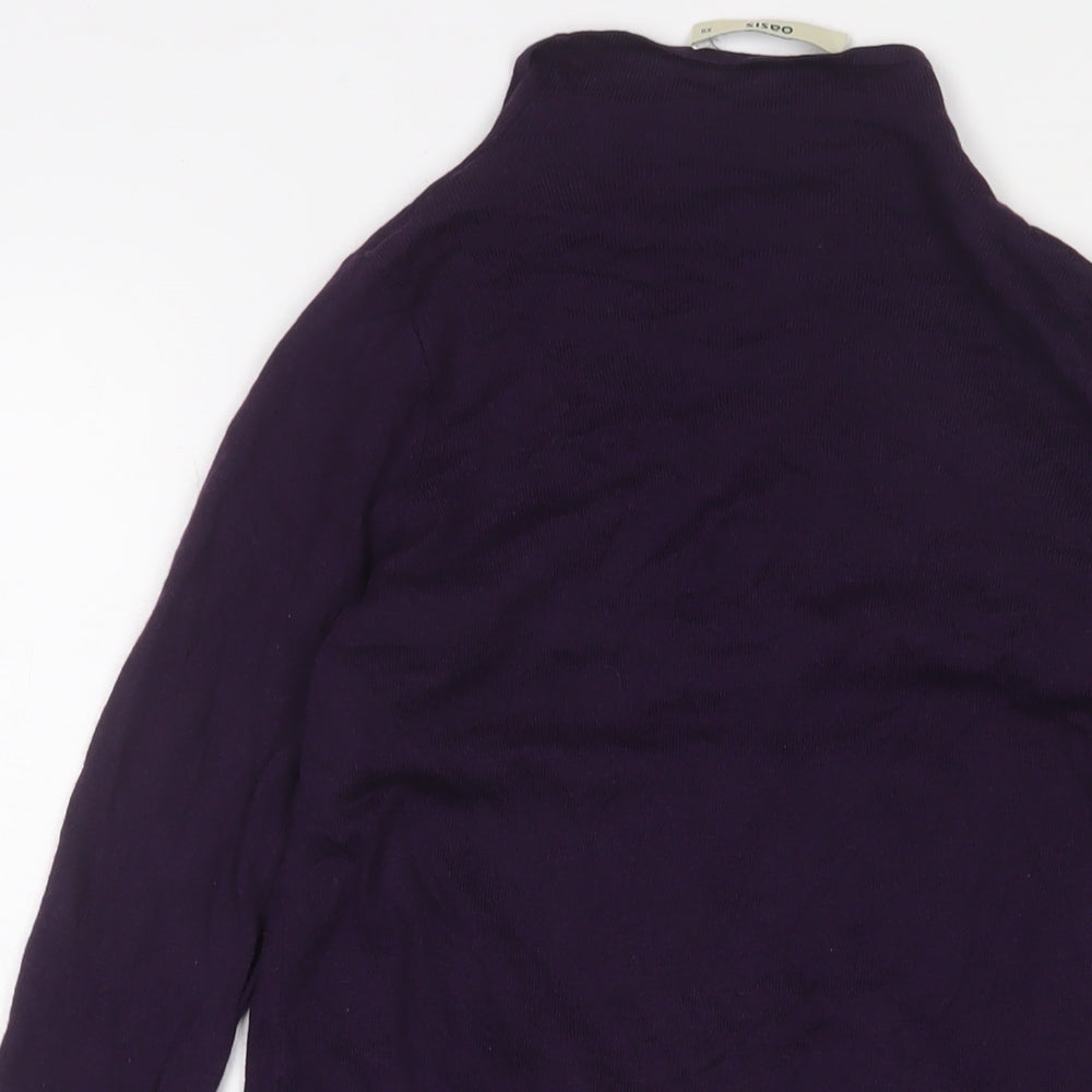 Womens UK Size XS Oasis Purple Cardigan Jumper