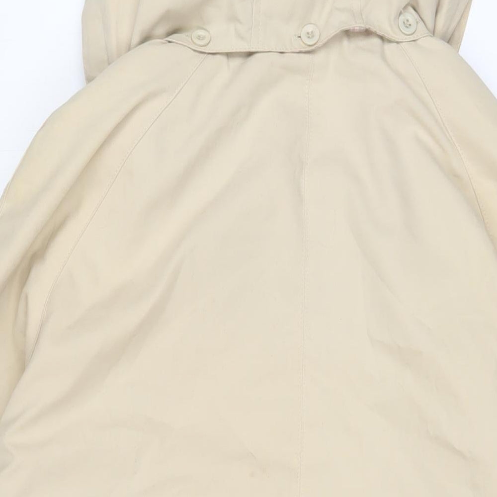 Damart Womens Beige Jacket Size 16 Zip - Pockets