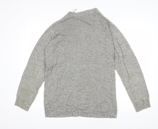 Damart Womens Green V-Neck Acrylic Cardigan Jumper Size 14