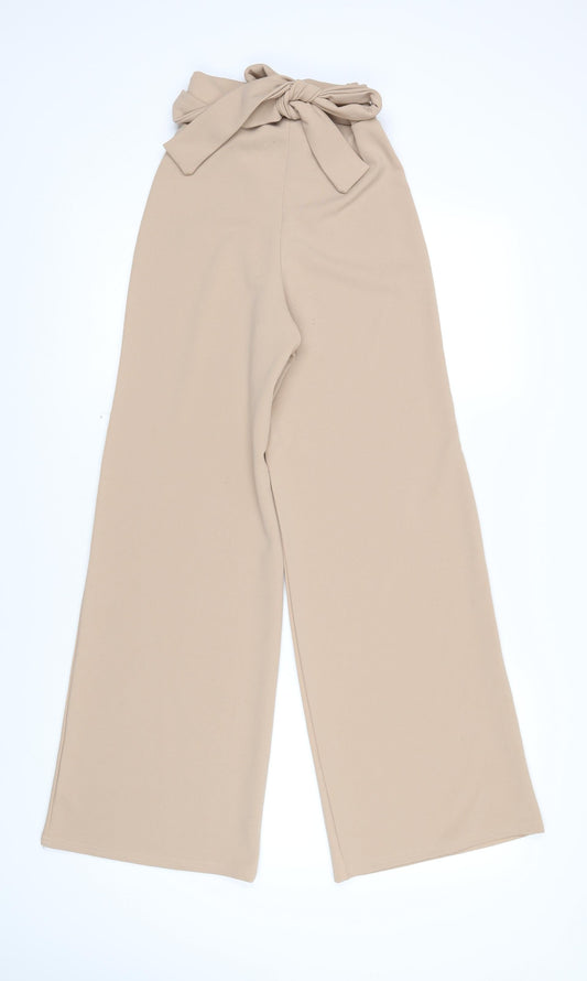Womens UK Size 6 Stylewise Regular Fit Beige Trousers