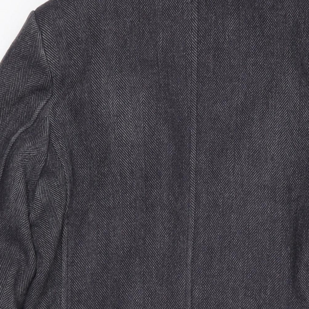 Mens UK Size 46 Fusaro Grey Overcoat