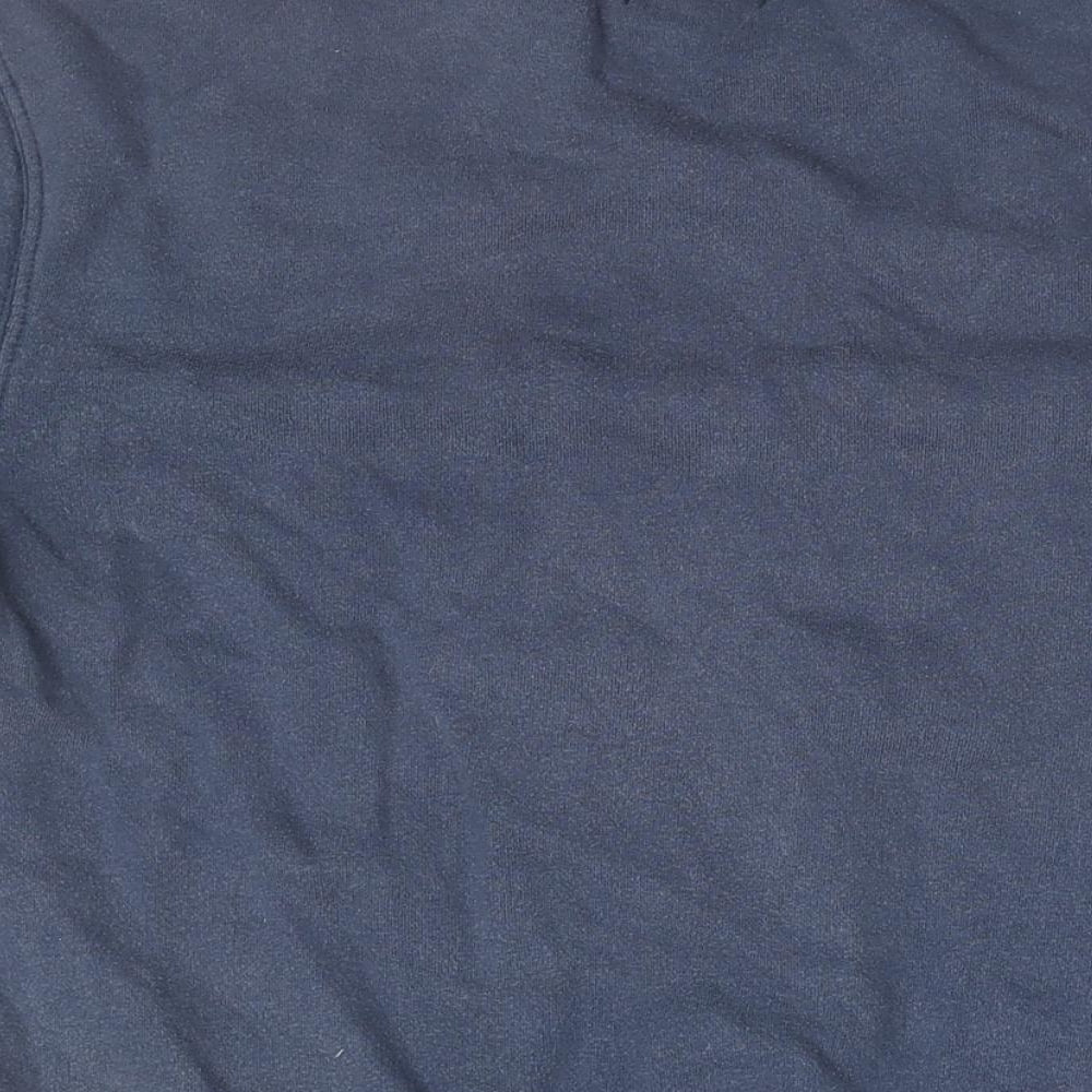 Topman Mens Blue Cotton T-Shirt Size XS Round Neck