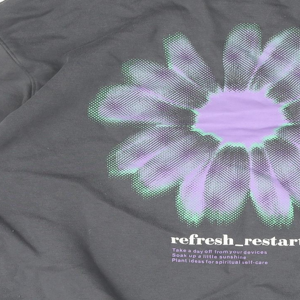 Womens UK Size M H&M Grey Pullover Sweatshirt