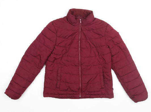 Womens UK Size S Gap Red Puffer Jacket