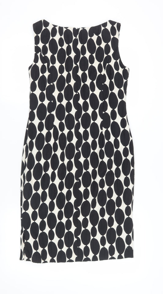 Phase Eight Women's Black Geometric Bodycon Dress