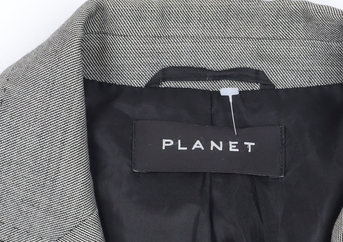 Womens UK Size 14 Planet Regular Grey Blazer