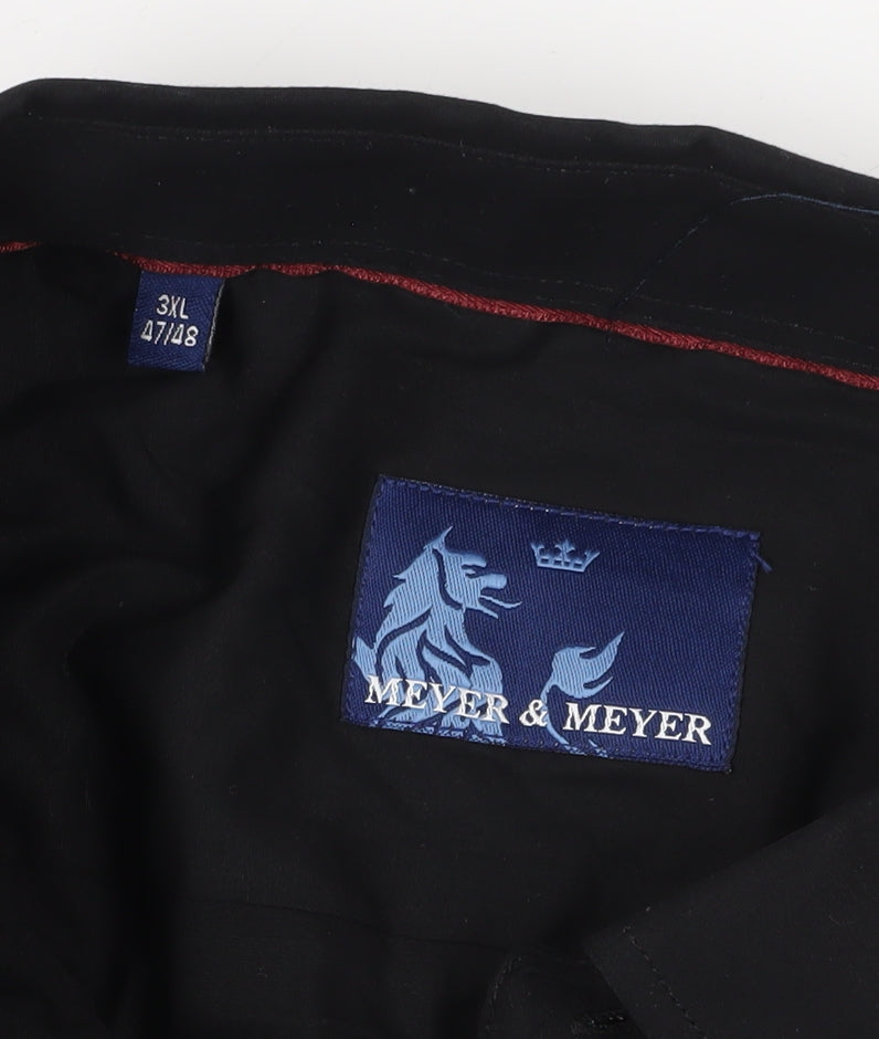 Meyer & Meyer Men's Black 3XL Regular Fit Shirt