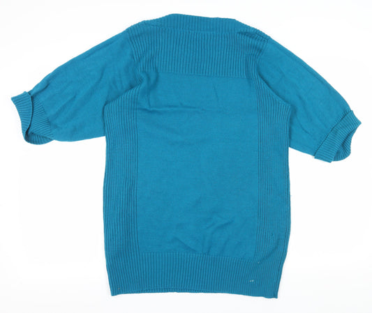 Womens UK Size M Monsoon Blue Tunic Jumper