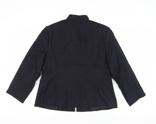 Viyella Women's Black Petite Suit Jacket Size 14