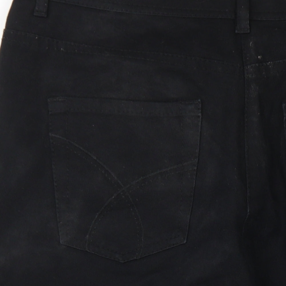 Olsen Womens Black Cotton Capri Jeans Size 34 in L21 in Regular Zip