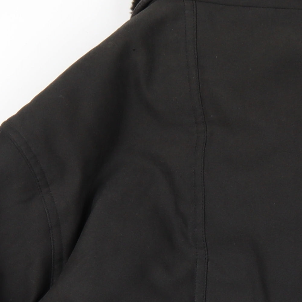 Womens UK Size 16 Daxon Black Overcoat