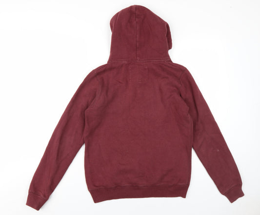 Womens UK Size 10 Jack Wills Red Pullover Hoodie
