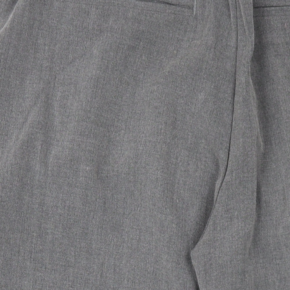 Womens UK Size S Pull&Bear Regular Fit Grey Trousers
