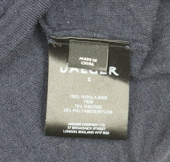 Jaeger Women's Blue Pullover Jumper, Size S