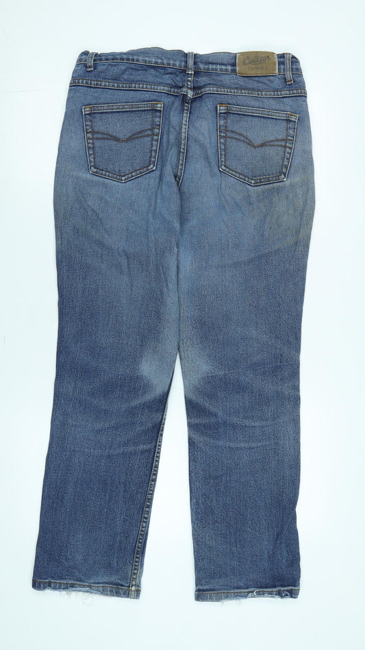 Cotton Traders Men's Blue Straight Leg Jeans Size L