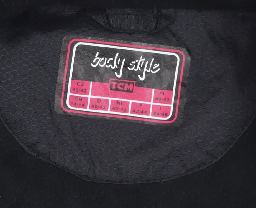 Womens UK Size 14 TCM Black Windbreaker Coat