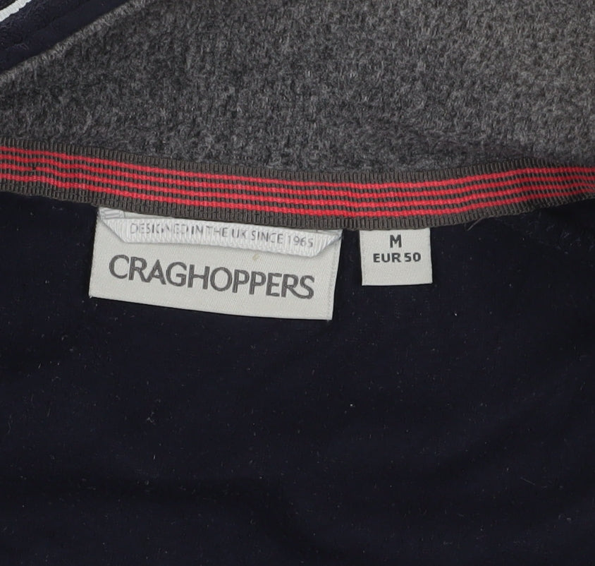 Mens UK Size M Craghoppers Black 1/4 Zip Sweatshirt