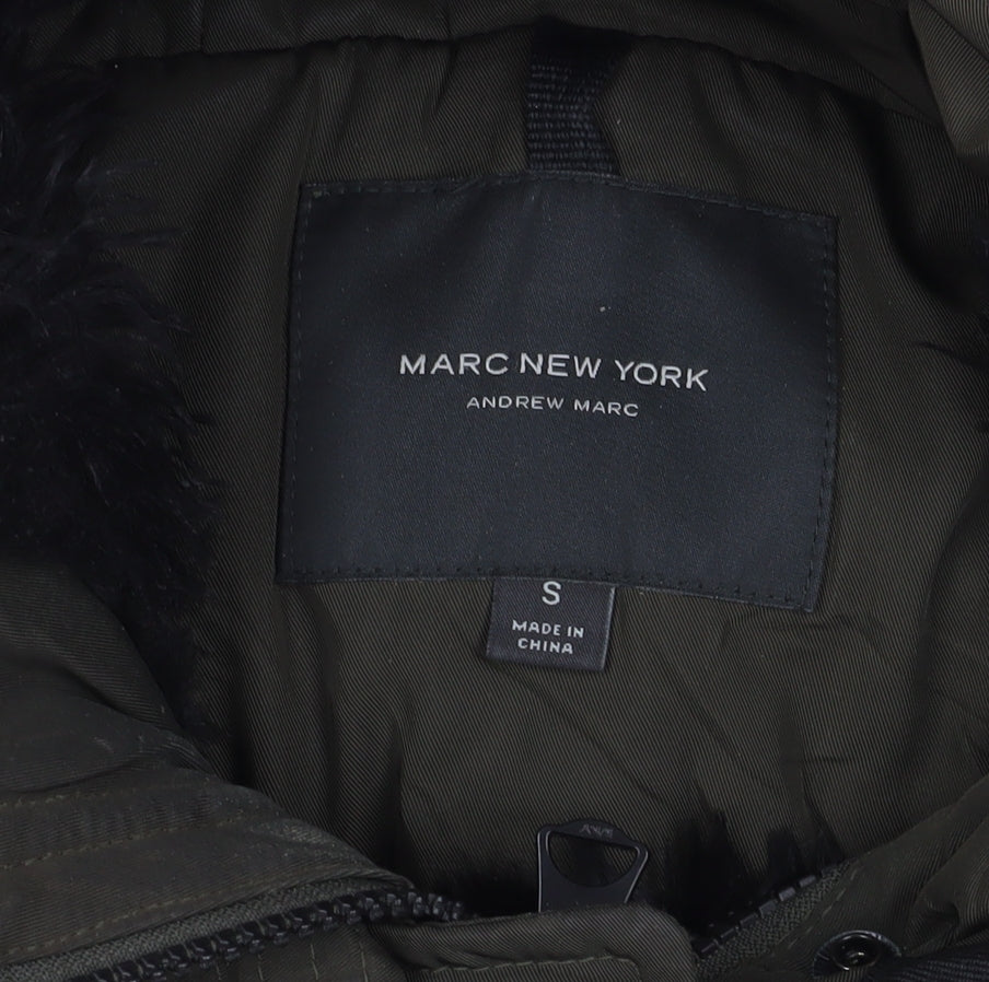 Womens UK Size S Marc New York Green Parka Coat
