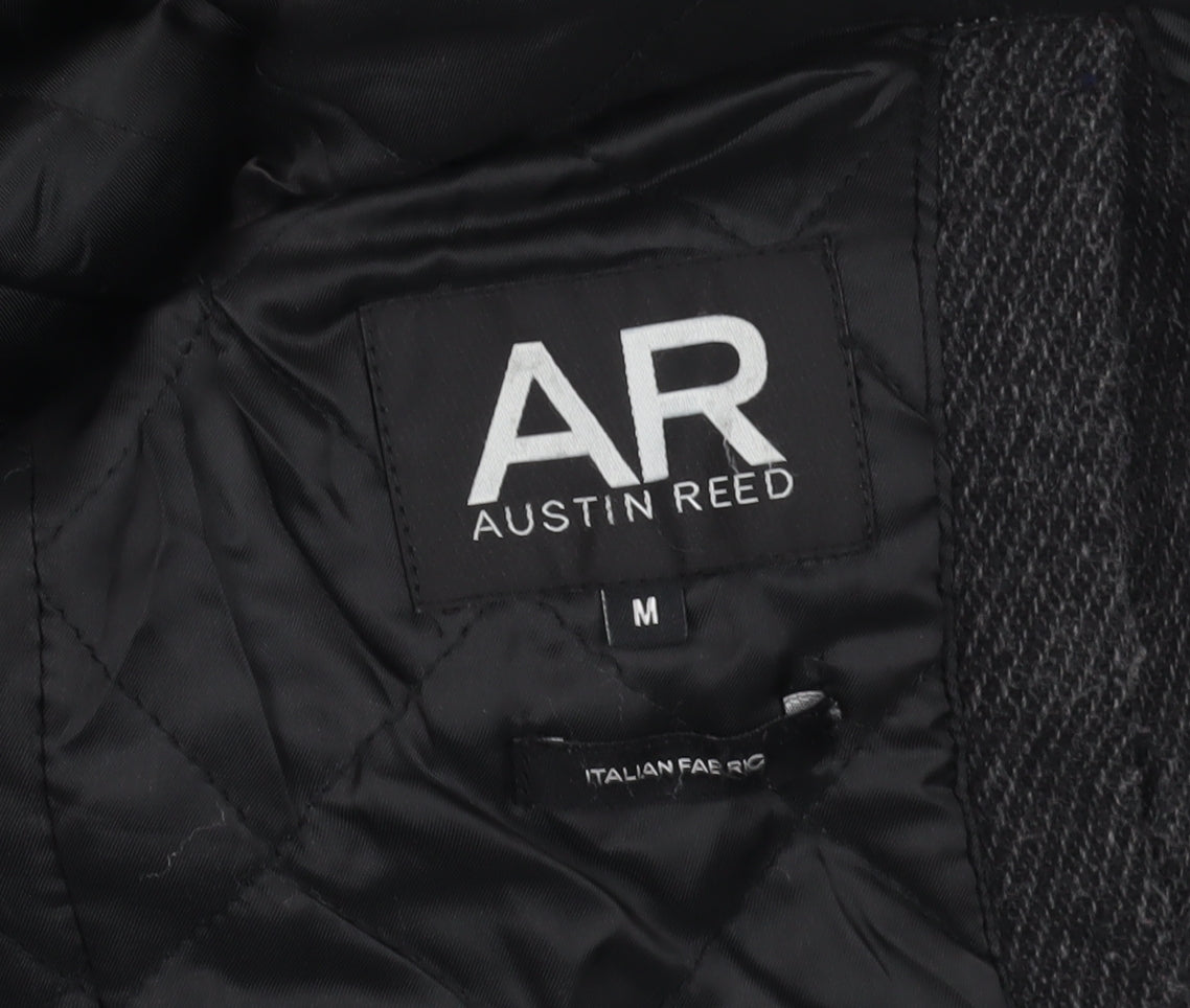 Austin Reed Men's Black Wool Pea Coat - Medium