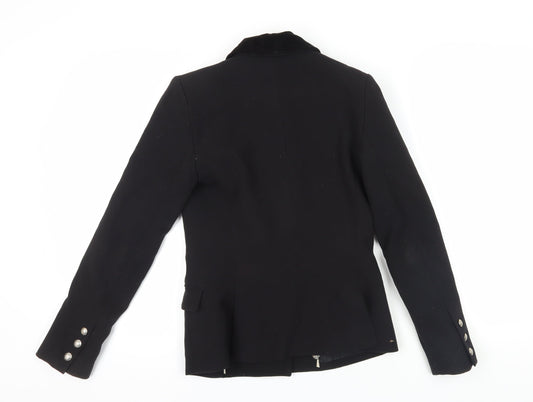 Mango Women's Black Double-Breasted Suit Jacket XS