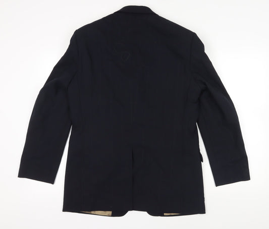 Mens UK Size 40 Marks and Spencer Regular Blue Suit Jacket