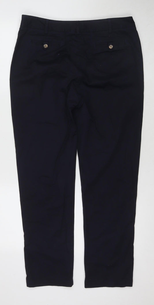Hobbs Black Slim Chino Trousers, Size S, Unisex