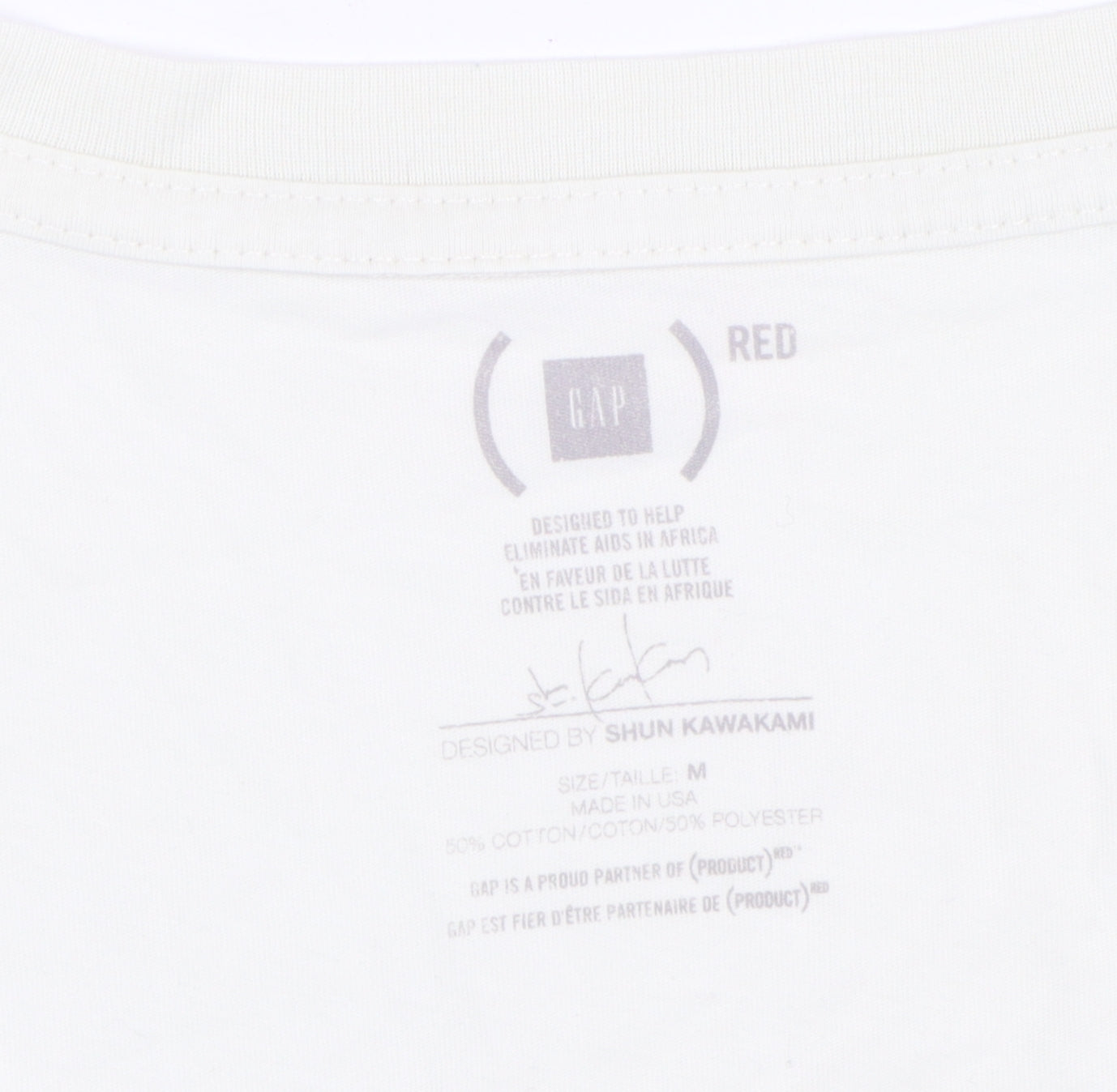 Unisex Adults UK Size M Gap White T-Shirt
