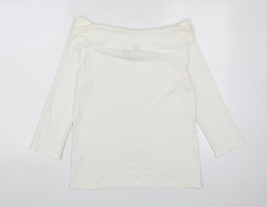 Womens UK Size 16 Monsoon White Basic Blouse