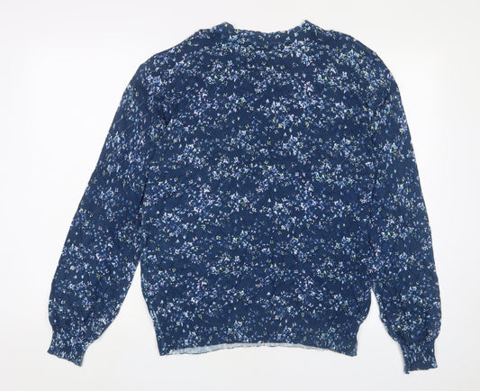 Womens UK Size L Monsoon Blue Pullover Jumper
