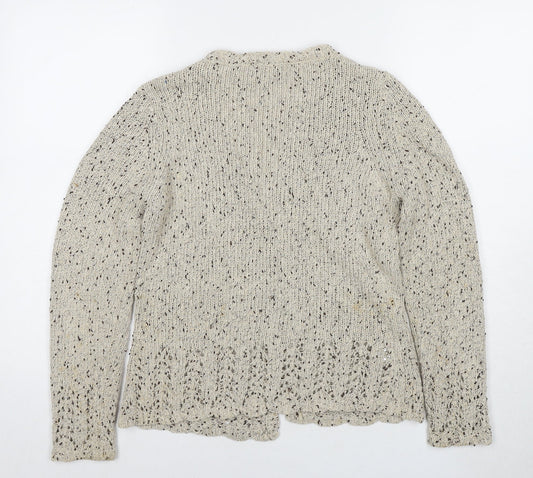 Womens UK Size S CC Beige Cardigan Jumper
