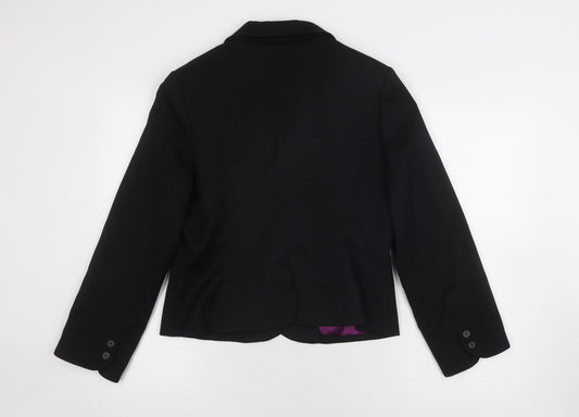 Womens UK Size 12 Kaliko Black Basic Jacket