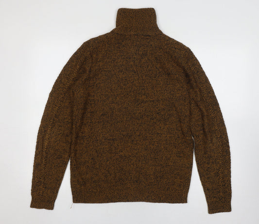Unisex Adults UK Size M Tokyo Laundry Brown Full Zip Jumper