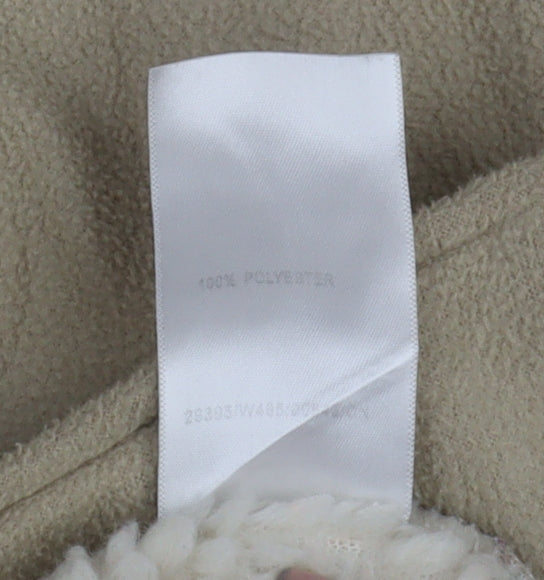 Damart Women's Beige Toggle Hooded Coat Size 14