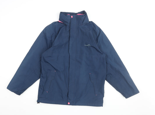 Womens UK Size 4 Freedom Trail Blue Rain Coat