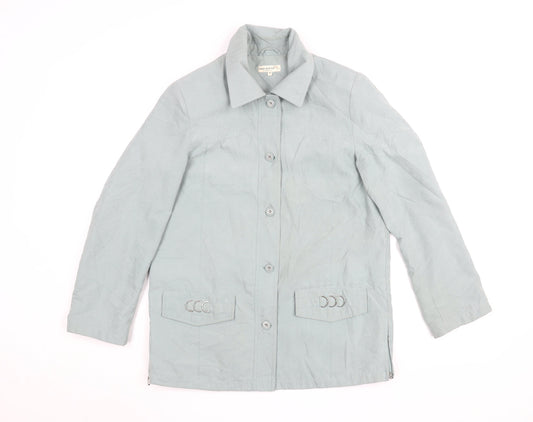 Womens UK Size 10 First Avenue Green Basic Jacket