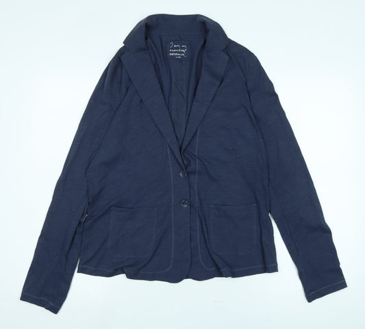 Womens UK Size 2XL Sandwich Blue Basic Jacket
