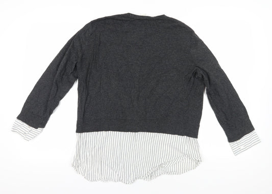 Womens UK Size M H&M Grey Pullover Jumper
