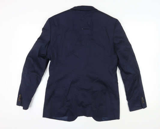 Esprit Unisex Blue Suit Jacket, Size 40 Regular Blazer
