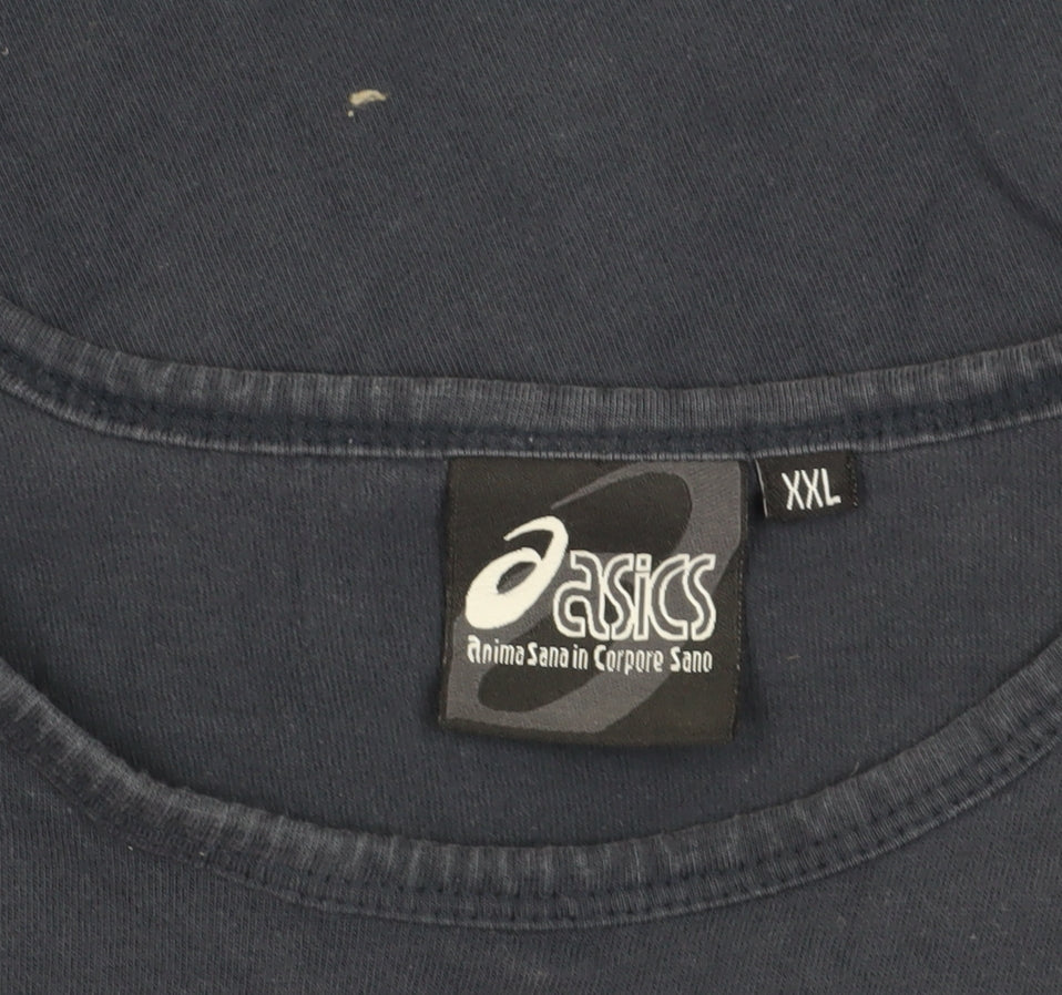 Mens UK Size 2XL ASICS Blue T-Shirt