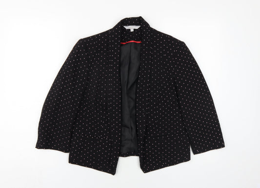 Womens UK Size 10 Red Herring Black Basic Jacket
