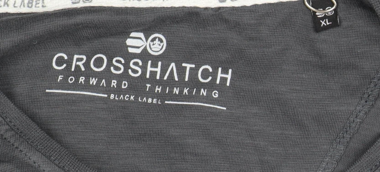 Mens UK Size XL Crosshatch Grey T-Shirt