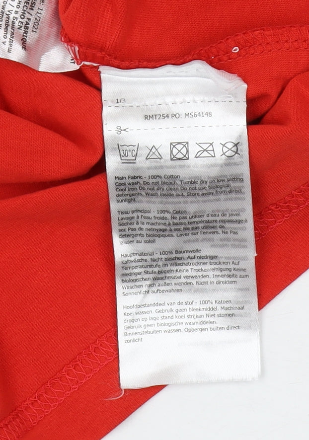 Mens UK Size 2XL Regatta Red T-Shirt