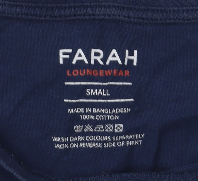 Mens UK Size S Farah Blue T-Shirt