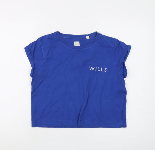 Womens UK Size S Jack Wills Blue Basic T-Shirt