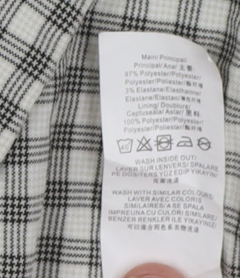 Missguided Stylish Women's Grey Check Blazer UK 6