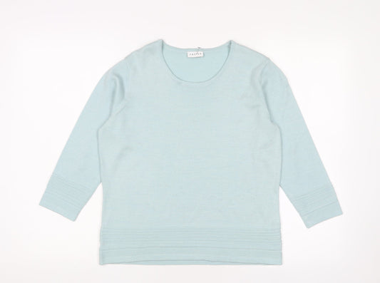 Womens UK Size 10 Eastex Blue Pullover Jumper